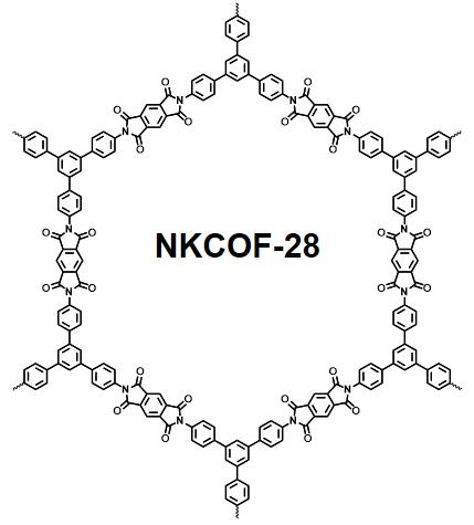 NKCOF-28（PI-COF-2、TAPB-PMDA-COF）